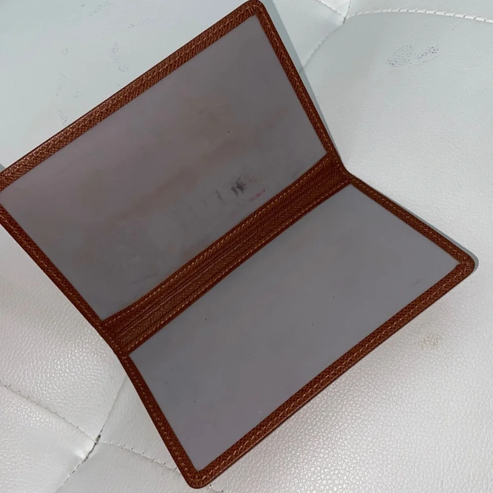 Authentic Louis Vuitton Tan Leather Card Holder